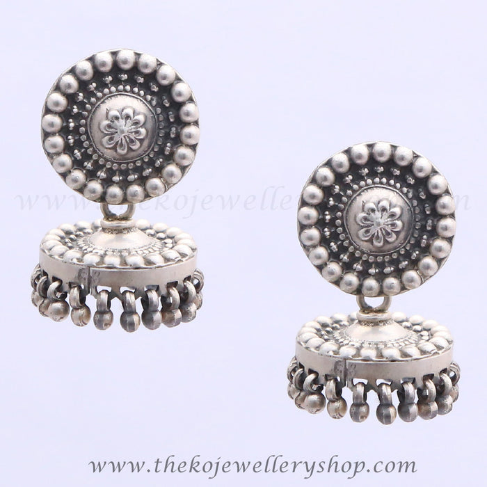 The Dhara Silver Jhumka-old