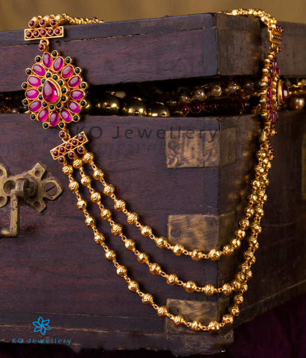 The Madhavi Three Strand Silver Necklace