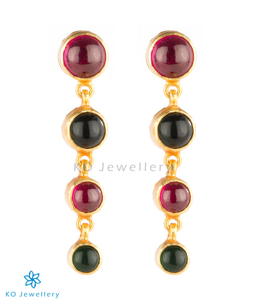 Gorgeous gold plated temple earrings online shopping