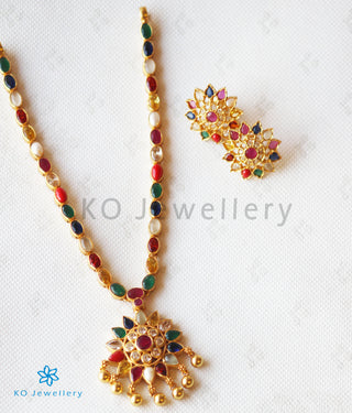 The Kannaki Silver Navarathna Necklace