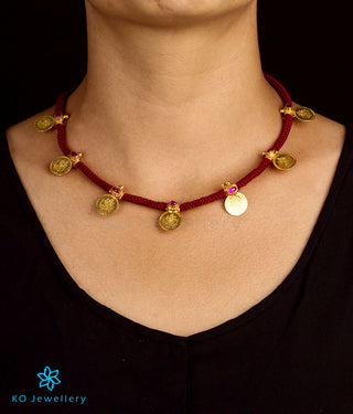 Stunning reversible necklace in traditional temple jewellery design