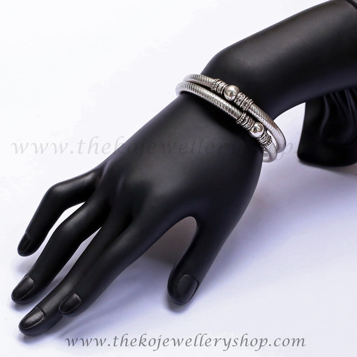 oxidised pure Silver bangles online shopping