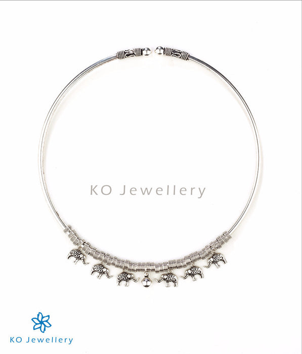 The Silver Elephant-Charms Necklace
