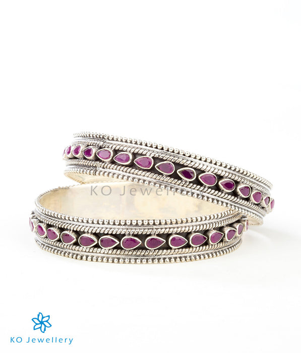 Purchase handmade silver and gemstone bangles online