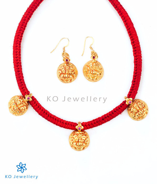 ancient South Indian antique jewellery set with lion motif