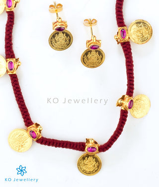 Reversible kasu-malai necklace ancient temple jewellery online