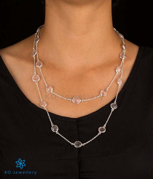 Handcrafted silver and rose-quartz jewellery online