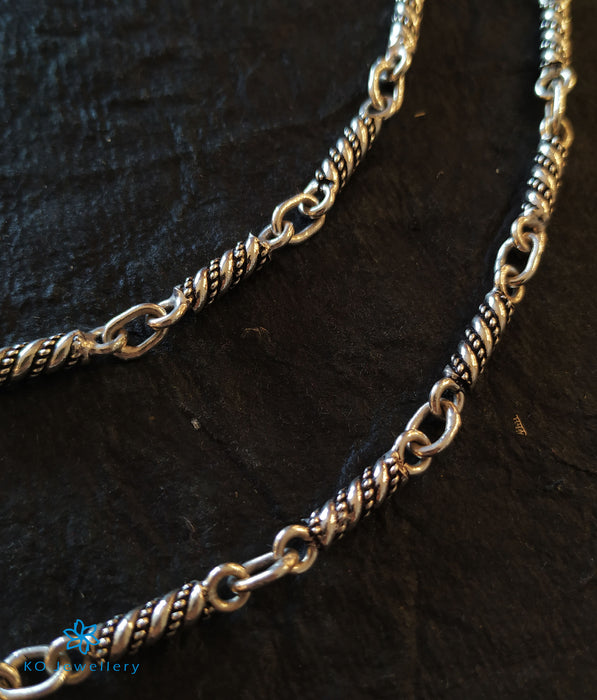The Amara Silver Anklets
