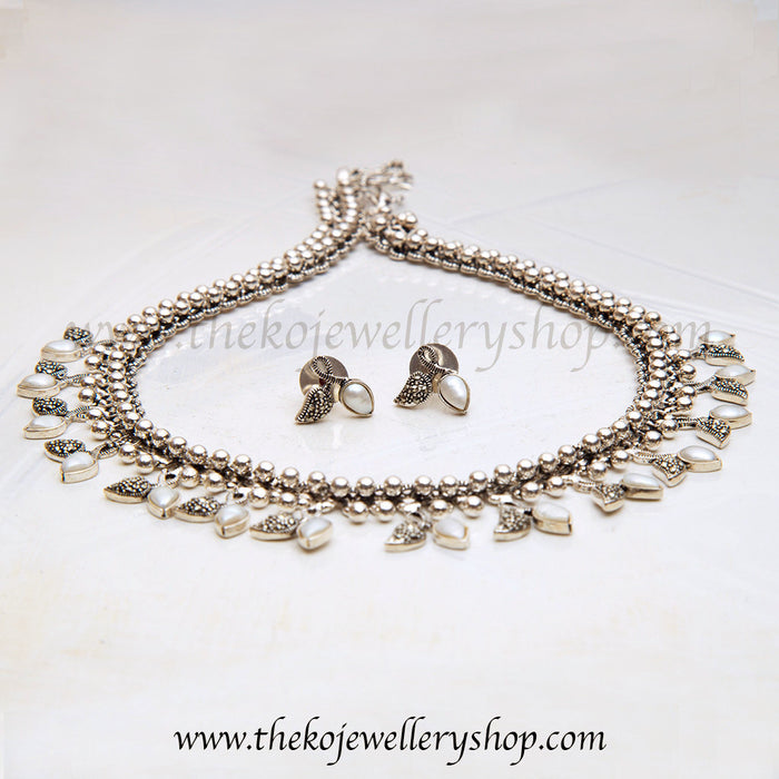 Hand crafted silver necklace shop online