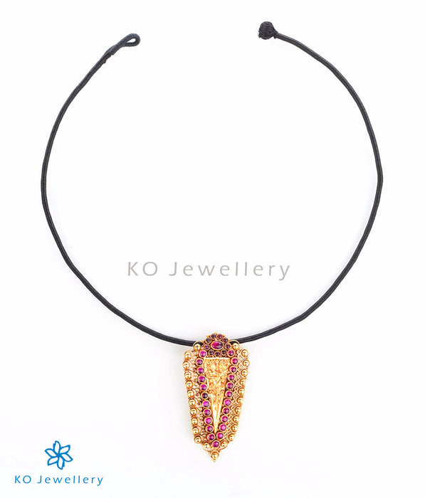 Heritage temple jewellery necklace with kirtimukha motif