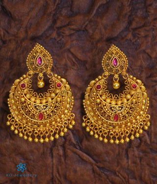 The Ahana Silver Chand-Bali Earrings