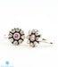 Handmade silver and pink zircon toe-rings online shopping India