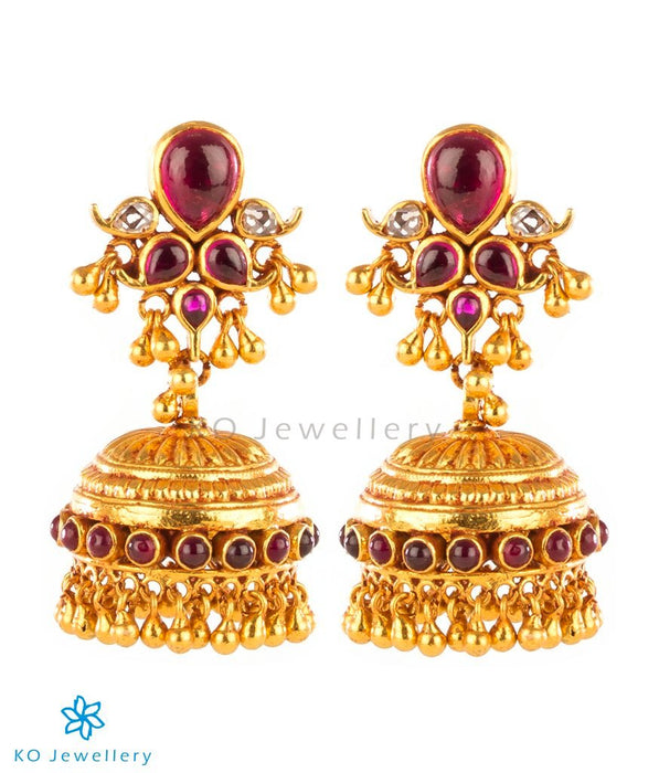 Handmade jhumka gold polish jewellery designs