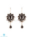 Small and light semi-precious black zircon earrings online shopping India