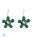 Small and light semi-precious green zircon earrings online shopping India