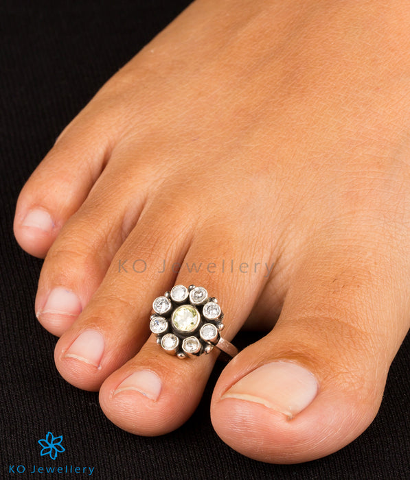 semi-precious stone toe-rings online shopping