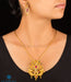 Silver silver gold plated temple jewellery set