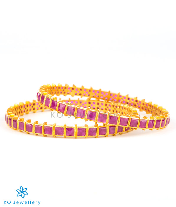 Stunning gold plated bangles online shopping India