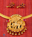 Gold plated silver temple jewellery Krishna motif