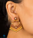 Visiri Murugu gold plated temple jewellery earrings