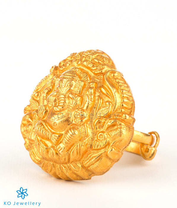 Stunning South Indian temple jewellery ring