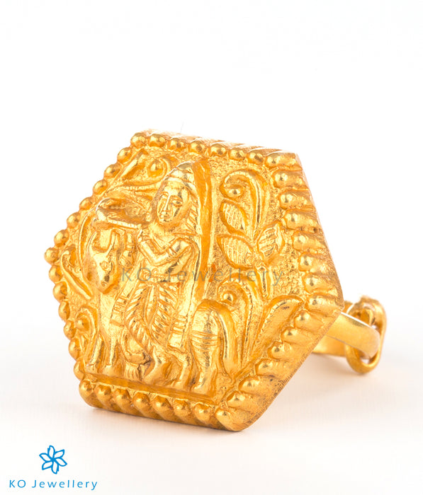 Ancient temple jewellery nakkasi finger-ring