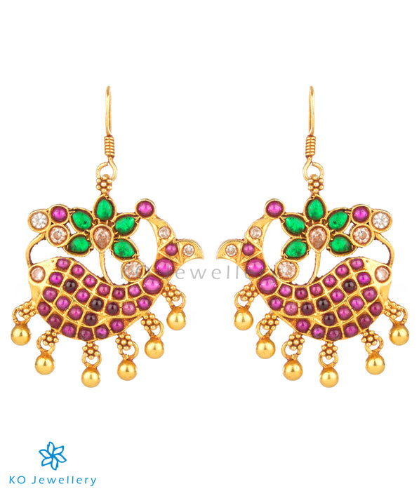 Exquisite gold plated pure silver temple jewellery designs
