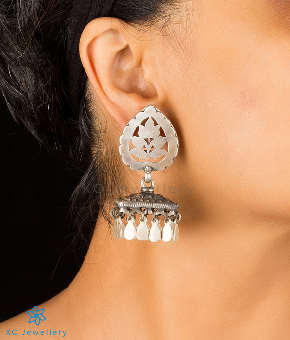 The Jia Silver Antique Jhumka