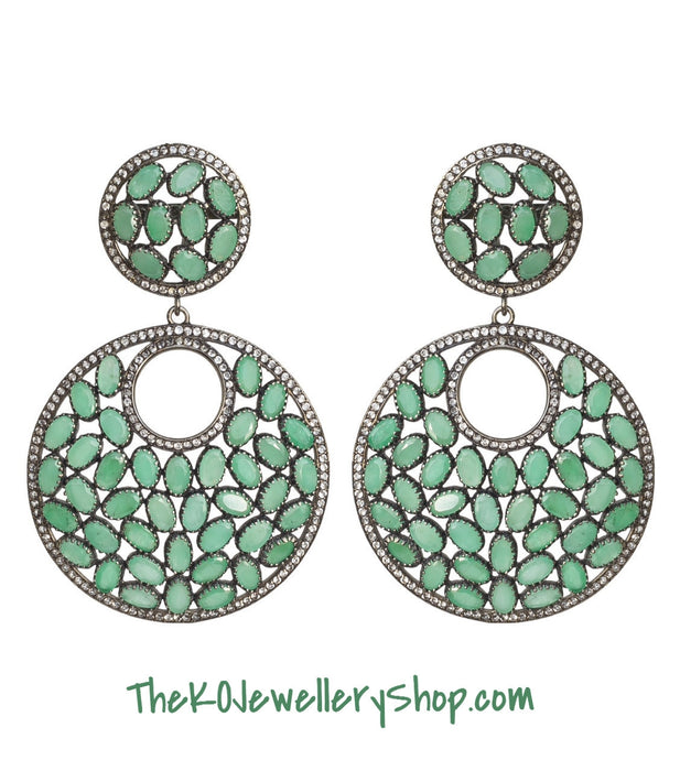 The Radiant Emerald Earrings
