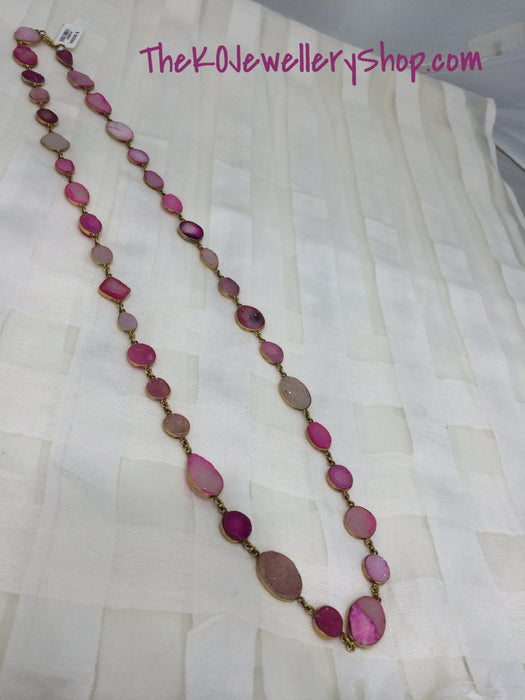 The Pink silver Necklace