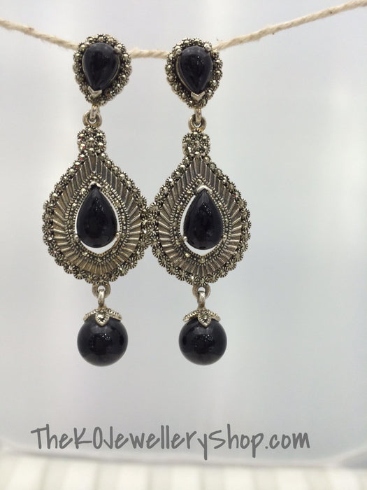 pure silver marcasite studded buy online 