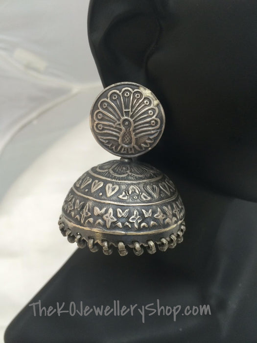Antique pure silver jhumkas buy online 