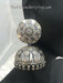 pure silver indian ethnic oxidised jhumka shop online 