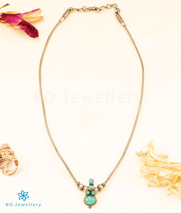 The Vaya Silver Gemstone Necklace (Single)