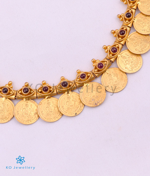 The Rishita Silver Lakshmi Kasumala Coin Necklace