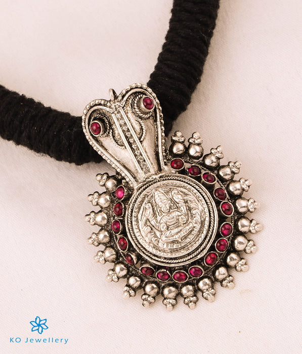 The Vijeta Silver Kodava Thread Necklace (Oxidised)