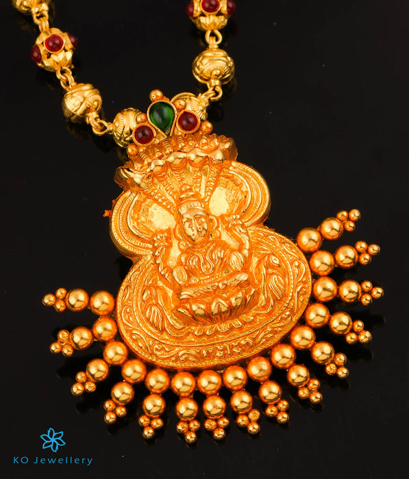 The DhanLakshmi Silver Mohanmala Necklace