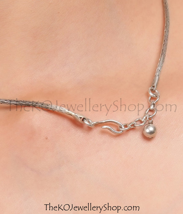 The Navya Silver Necklace