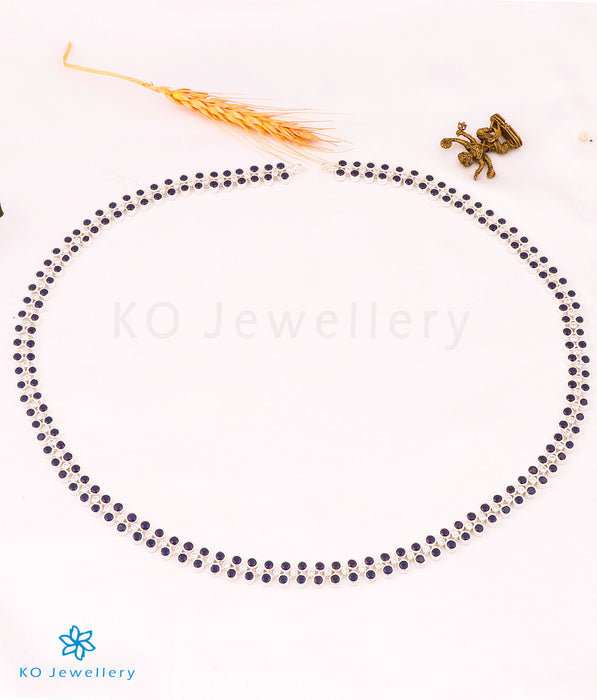 The Nivit Silver Kempu Necklace/Waistbelt