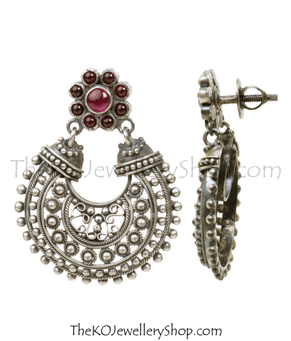 Chand-bali sterling silver hand crafted Earrings shop online