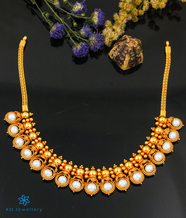 The Mithra Silver Pearl Necklace