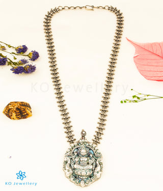 The Ayudhika Nakkasi Silver Lakshmi Necklace