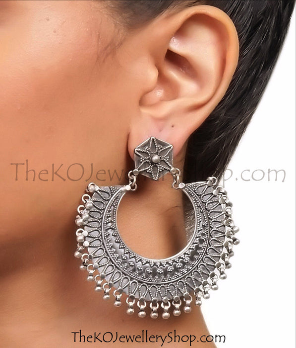 The Kaya Silver Antique Earrings