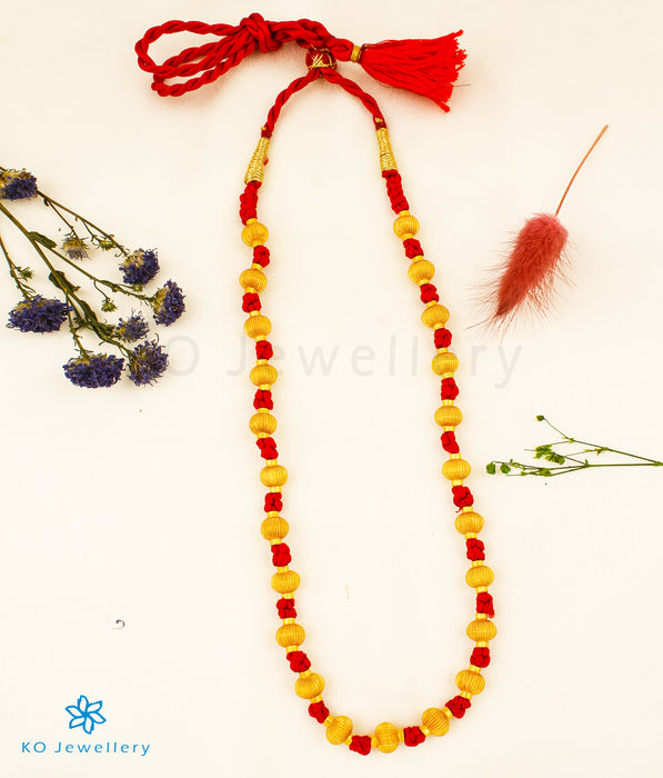 The Vaishnavi Jomale Silver Necklace (Red/Short)