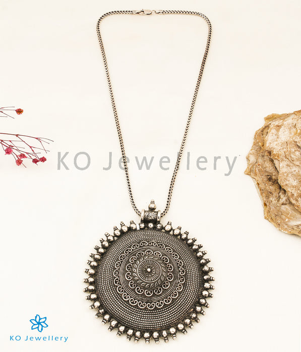 The Mandala Antique Silver Pendant