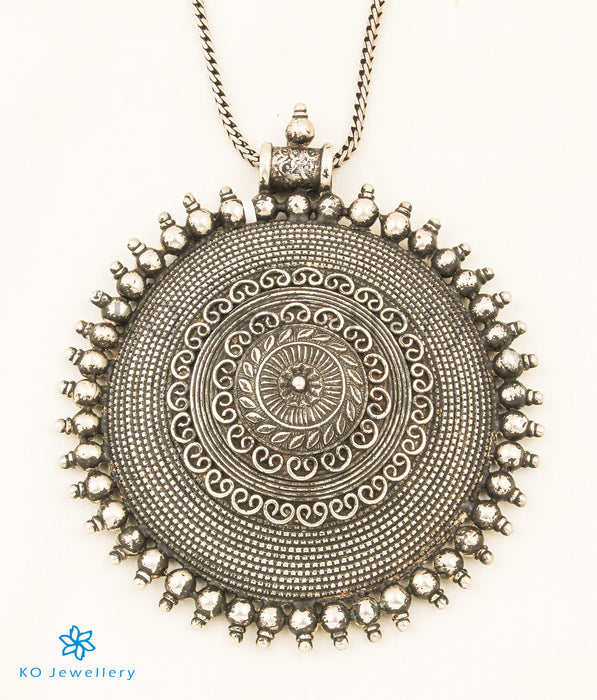 The Mandala Antique Silver Pendant