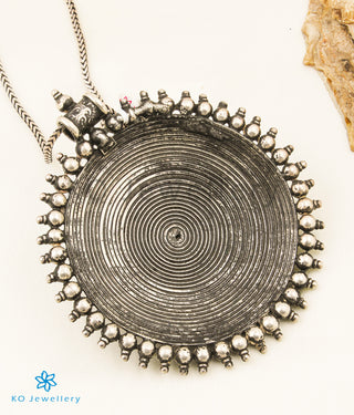 The Mandala Antique Silver Pendant