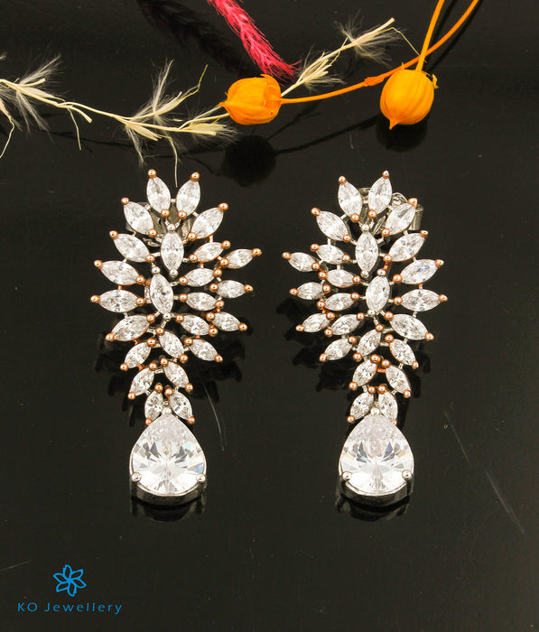 The Fabia Silver Rose-Gold Earrings