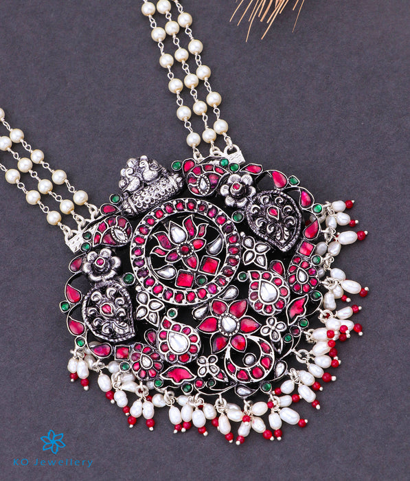 The Indratha Silver Kundan Necklace