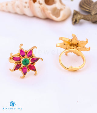 The Sahitya Silver Kempu Toe-Rings